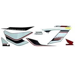 [871X0K15940ZAR] Sticker Body Kanan Hitam Putih Honda CB150R StreetFire