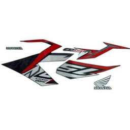 [871X0K15960ZCL] Sticker Body Kiri Hitam Merah – New CB150R StreetFire K15G