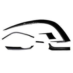 [871X0K93N00ZBR] Sticker Body Kanan Coklat Silver – Scoopy eSP K93