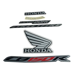 [871X0K15931ZAR] Stiker Bodi Set Hitam Merah Kanan Honda New CB150R StreetFire