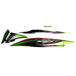 [871X0KZLA00ZEL] Sticker Body Kiri Green Black – Spacy