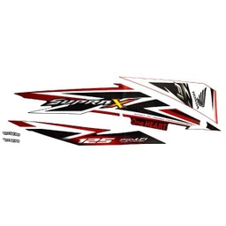 [871X0K41N10ZBR] Sticker Body Kanan Red Black (N10) – New Supra X 125 FI