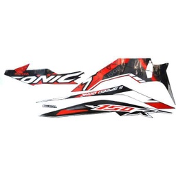 [871X0K56NA0ZAL] Sticker Body Kiri Hitam (Stripe Set Black L) – Sonic 150R
