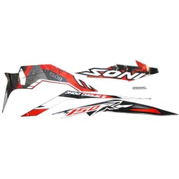 [871X0K56NA0ZAR] Sticker Body Kanan Hitam (Stripe Set Black R) – Sonic 150R