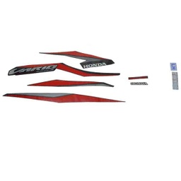 [871X0K60B60ZDL] Stiker Body Kiri (Stripe Set L ISS) Hitam Honda New Vario 125 eSP (K60R)