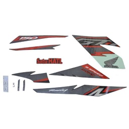 [871X0K56ND0ZAL] Sticker Body (Stripe Set L) Hitam – Supra GTR 150