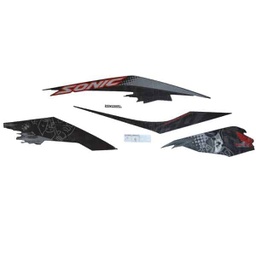 [871X0K56N70ZAR] Sticker Body Kanan (Stripe Set R) Mate Black – Sonic 150R K56