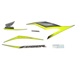 [871X0K15600ZAL] Sticker Body Kiri (Stripe Set L) Black Type 2 – CB150 StreetFire K15M