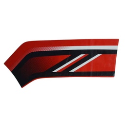 [86543K0JN10ZE] Sticker Body Kiri (Stripe Left Front Cover Type 2) Merah – Genio