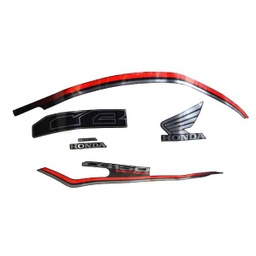 [871X0K18960ZDL] Stiker Body Set SW Kiri Hitam Honda CB 150 Verza