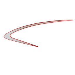 [86833K2FN30ZA] Sticker Body Kanan (Stripe B R Body Cover Type 2) – Honda Scoopy eSP K2F