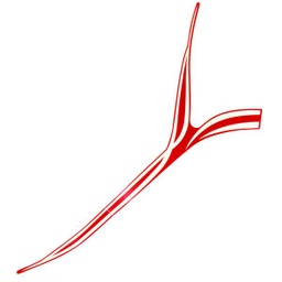 [86641K0JN40ZC] Stripe Right Front Top Cover Type 1 Honda Genio