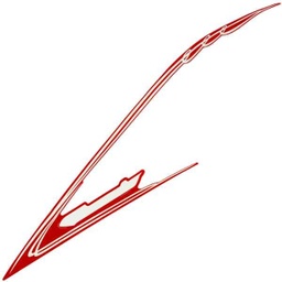 [86831K0JN40ZC] Stripe A Right Body Cover Type 1 Honda Genio