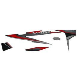 [871X0K46NA0ZAR] Sticker Body Set Kanan Hitam STD Honda Vario 110 eSP