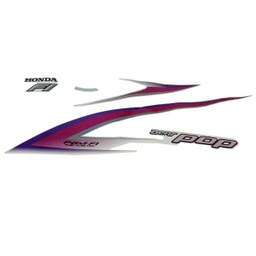 [871X0K61920ZBL] Sticker Body Set Kiri Putih Honda BeAT POP eSP K61