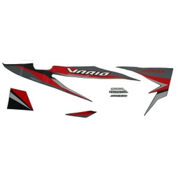 [871X0K46N70ZAR] Sticker Body Set Kanan Hitam Honda Vario 110 eSP