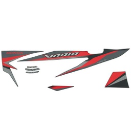 [871X0K46N70ZAL] Sticker Set Body Kiri Hitam Honda Vario 110 eSP