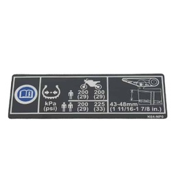 [87505K64NP0] Label Tire Drive Chain Honda CBR 250RR K64N