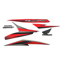 [871X0KYE910ZAL] Sticker Body Set Kiri Hitam Honda Mega Pro FI