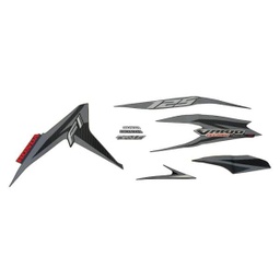 [871X0KZR600ZAL] Sticker Body Set Kiri Hitam Honda Vario Techno 125 Helm-In FI