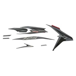 [871X0KZR610ZAL] Sticker Body Set Kiri Hitam Honda Vario Techno 125 Helm-In FI CBS
