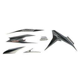 [871X0KZRB00ZCR] Sticker Body Set Kanan Putih Silver Honda Vario Techno 125 FI STD