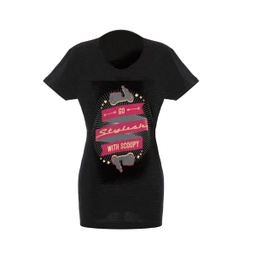[AHPS0110016] Scoopy Go T-Shirt Black Woman (M)