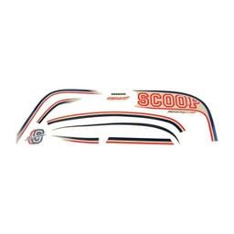 [871X0K16A30ZBR] Sticker Body Set Kanan Cream Honda Scoopy FI K16G