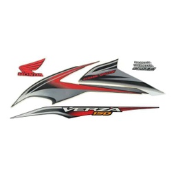 [871X0K18900ZAL] Sticker Body Set Kiri Hitam Honda Verza 150