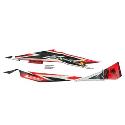 [871X0K41N10ZAL] Sticker Body Set Kiri Hitam Honda Supra X 125 FI