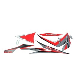 [871X0K47N00ZAL] Sticker Body Set Kiri Hitam Merah Honda Blade 125 FI K47