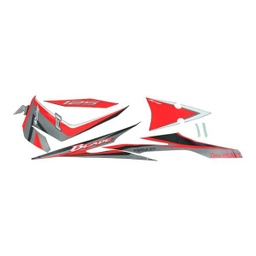 [871X0K47N00ZAR] Sticker Body Set Kanan Hitam Merah Honda Blade 125 FI K47