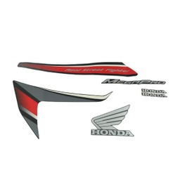 [871X0KYE900ZAL] Sticker Body Set Kiri Hitam Grey Honda Mega Pro