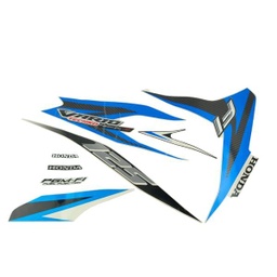 [871X0KZRB00ZDR] Sticker Body Set Kanan Putih Biru Honda Vario Techno 125 FI STD