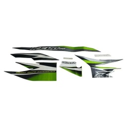 [871X0K03N10ZDR] Stiker Body Set Kanan Hitam Hijau Honda Revo 110