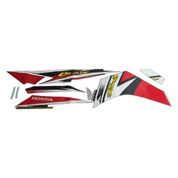 [871X0K07A10ZAL] Stiker Body Set Kiri Hitam Merah Honda Blade 110 K07