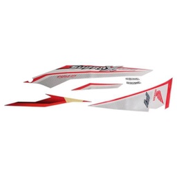 [871X0K41N50ZBL] Stiker Body Set Kiri Putih Honda Supra X 125 FI