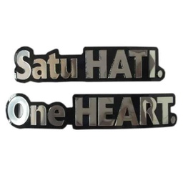 [871X0HND001] 3D Emblem One Heart