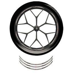 [871X0K56FGRE] Stiker Velg Grey Metallic (Wheel Rim Sticker) Honda Sport Velg Ring 17