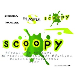 [871X0K93N20ZCR] Sticker Body Kanan Putih Hijau – Scoopy eSP K93