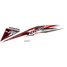[871X0K25630ZBR] Sticker Body Kanan White Red – BeAT Sporty eSP