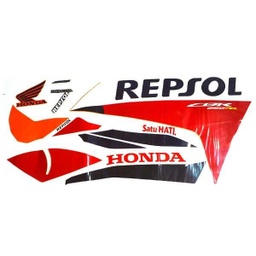 [871X0K64N41ZAL] Stiker Body Kiri (Stripe Set L) Honda CBR 250RR Repsol