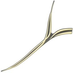 [86641K0JN40ZB] Stripe Right Front Top Cover Type 2 Honda Genio