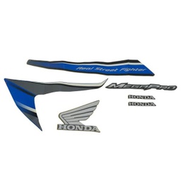 [871X0KYE900ZDL] Sticker Body Kiri Biru Grey Honda Mega Pro