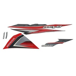 [871X0K03N40ZBL] Sticker Body Set Kiri Honda Revo 110 FI