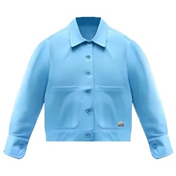 [AHJK0201031] Baju Outer Women Pastel Blue (L)