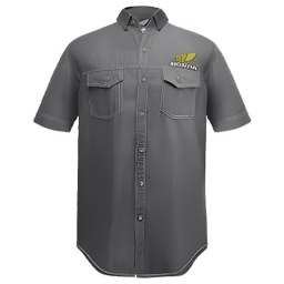 [AHK00003017] Kemeja Classic Denim Shirt Grey (S)