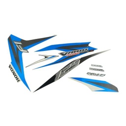 [871X0KZRB00ZDL] Sticker Body Set Kiri Putih Biru Honda Vario Techno 125 FI STD
