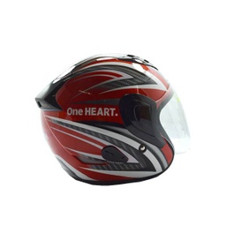 [88200AHAD1WRDM] Helm Pro D1 DV Red (M)