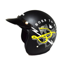 [87100HFBTRBLM] Helm Honda Born To Ride Black (M)